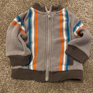Little Maven by Tori Spelling gray Zip up cardigan jacket 3m 3 months baby